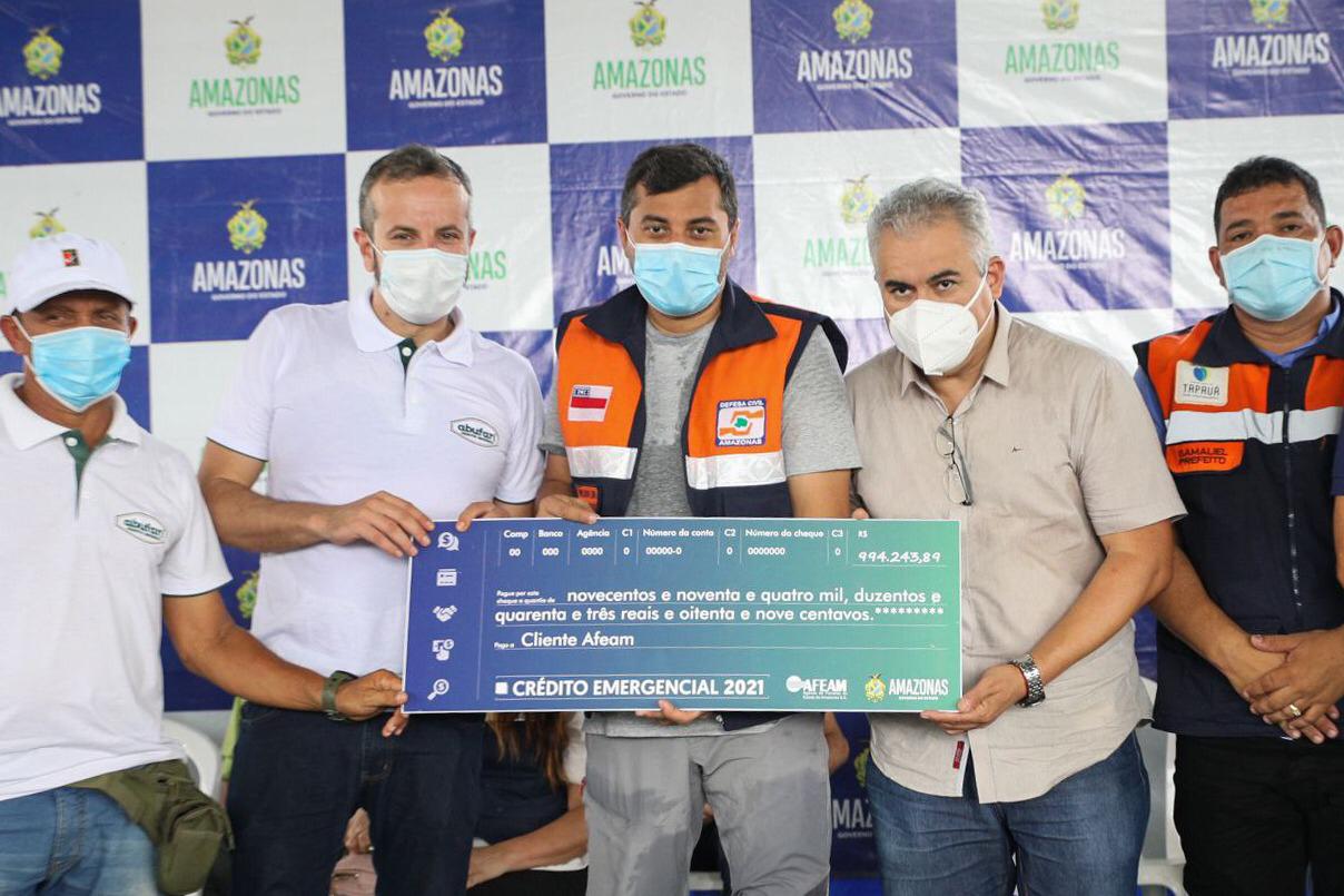 Amazonas já aplicou mais de R$ 3,3 milhões em crédito emergencial para municípios atingidos pela cheia