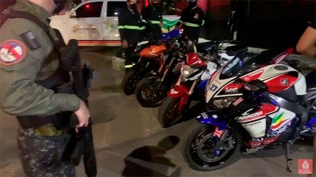 Operação ‘Pela Vida’ apreende motocicletas flagradas em ‘racha’ na avenida Brasil