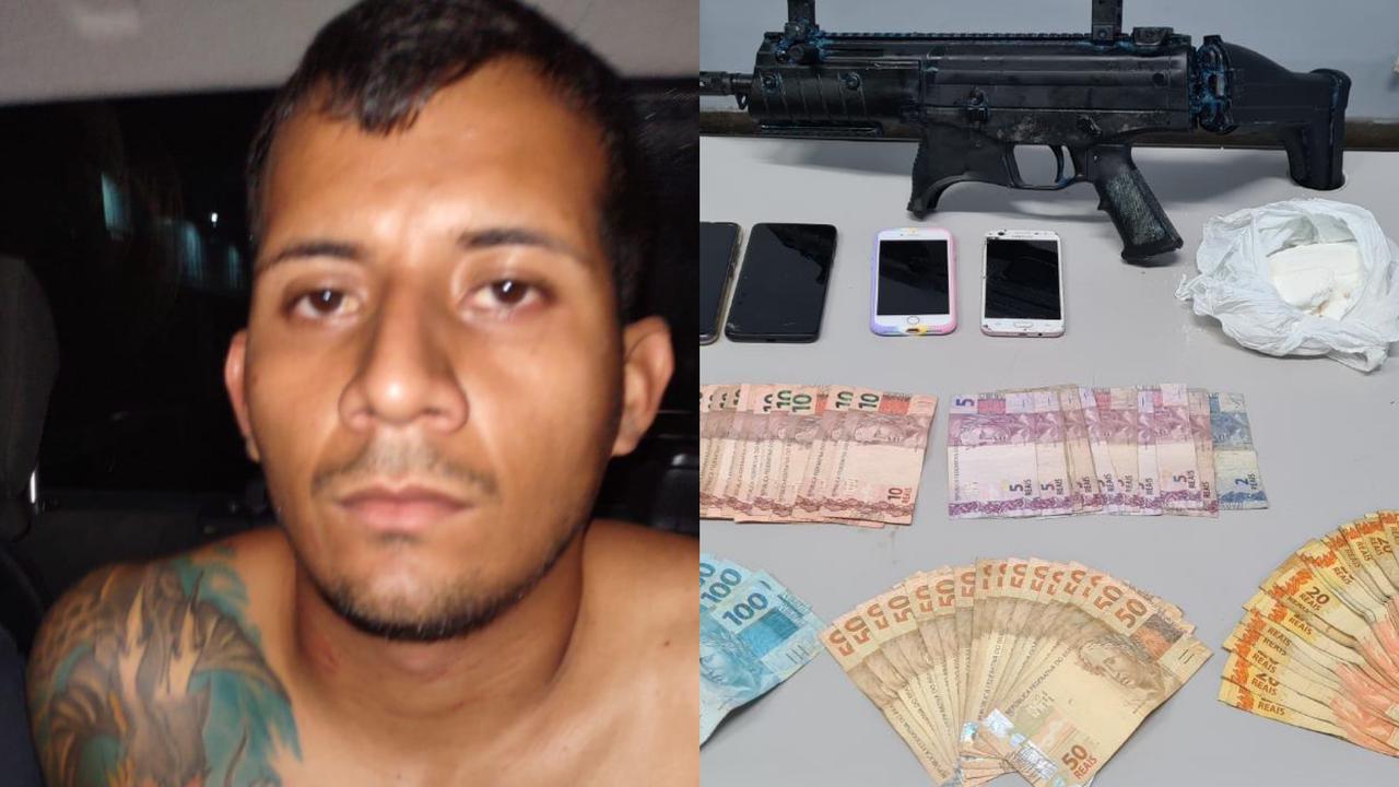 Mais um mandante de ataques em Manaus é preso com submetralhadora