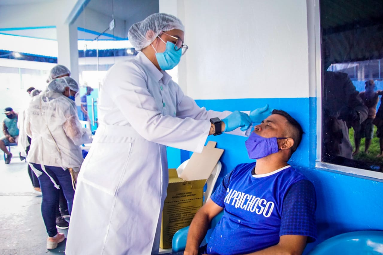 Boi Caprichoso realiza testagem do elenco da Live Parintins 2021