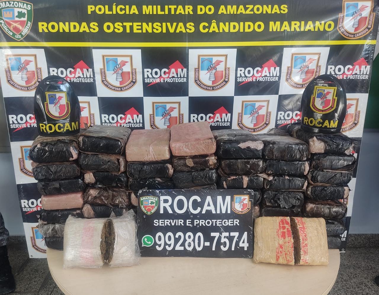 Rocam apreende mais de 50 quilos de drogas na zona Oeste