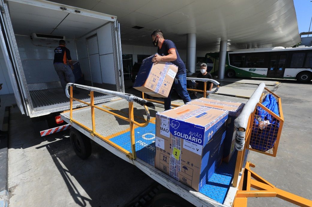 Amazonas recebe mais 73.010 doses de vacinas contra a Covid-19