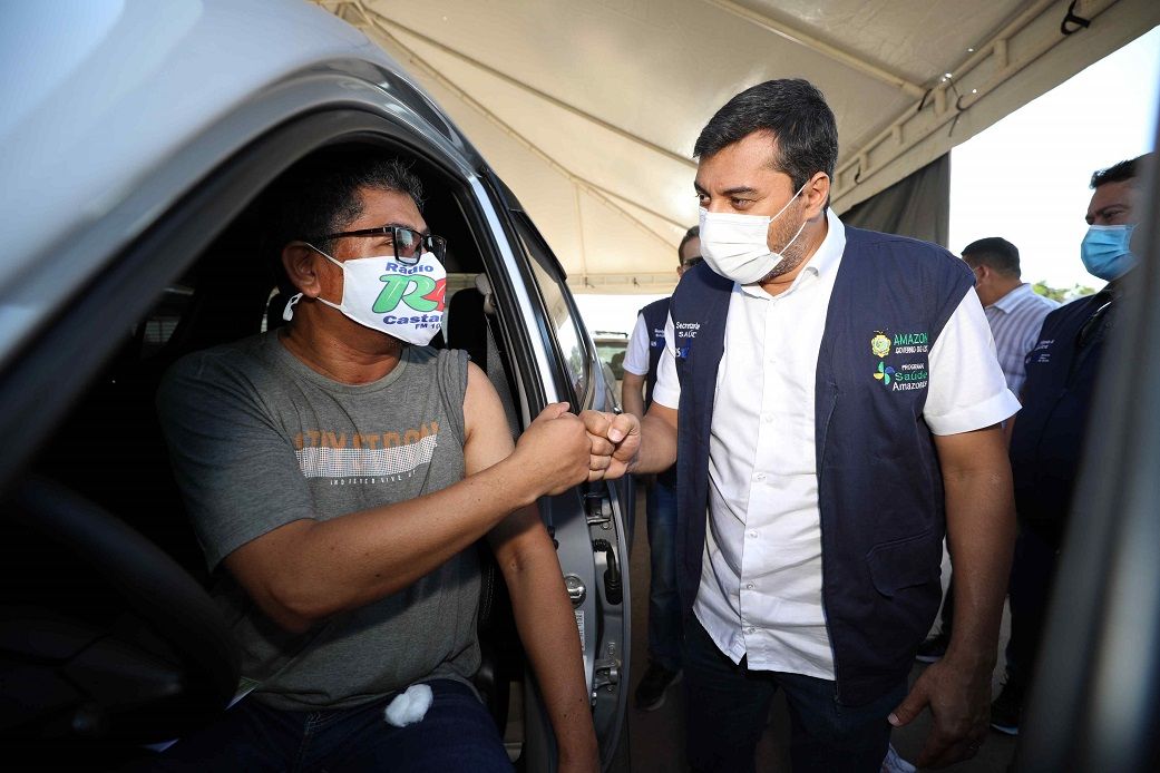 Wilson acompanha vacinação contra Covid-19 no Careiro Castanho