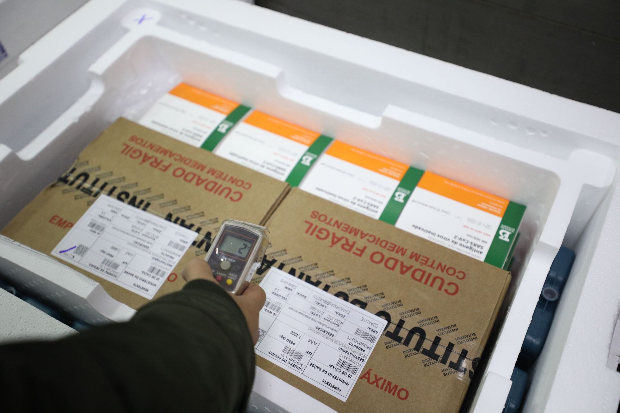 Amazonas recebe mais 70,3 mil doses de vacinas contra Covid-19