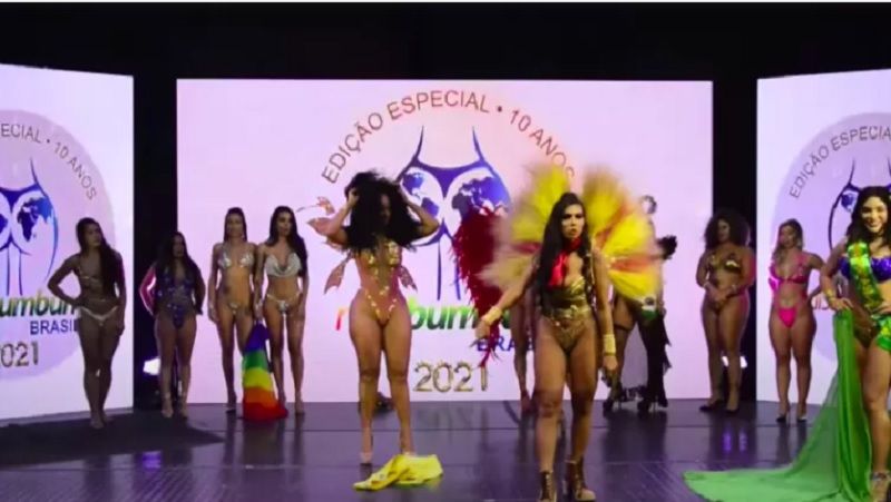 Ex-atriz do Zorra Total arranca faixa de amazonense no Miss Bumbum 2021