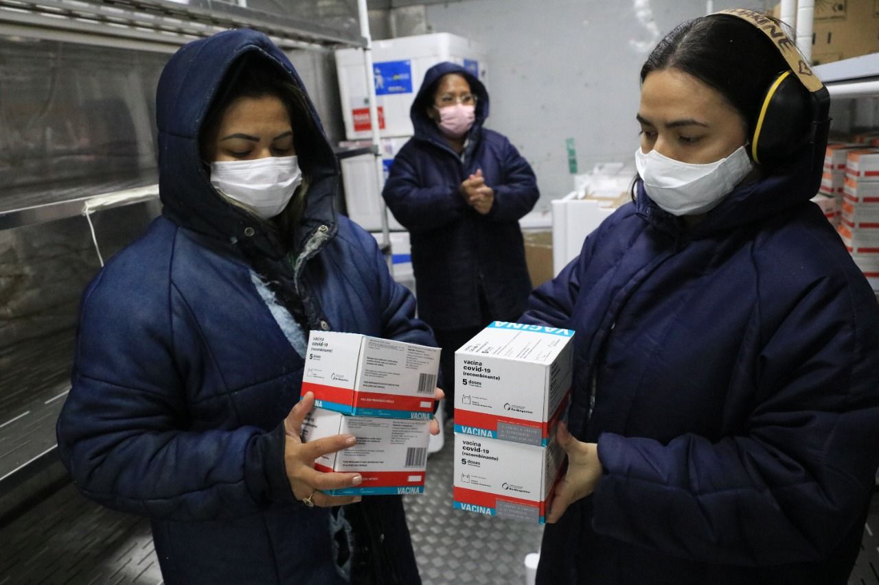 Amazonas recebe mais 124.750 doses de vacinas da AstraZeneca