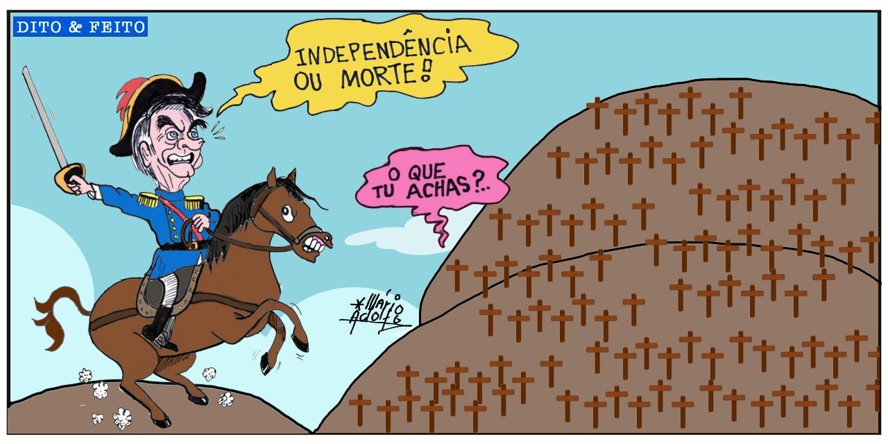 Charge bolsonaro 7 de setembro