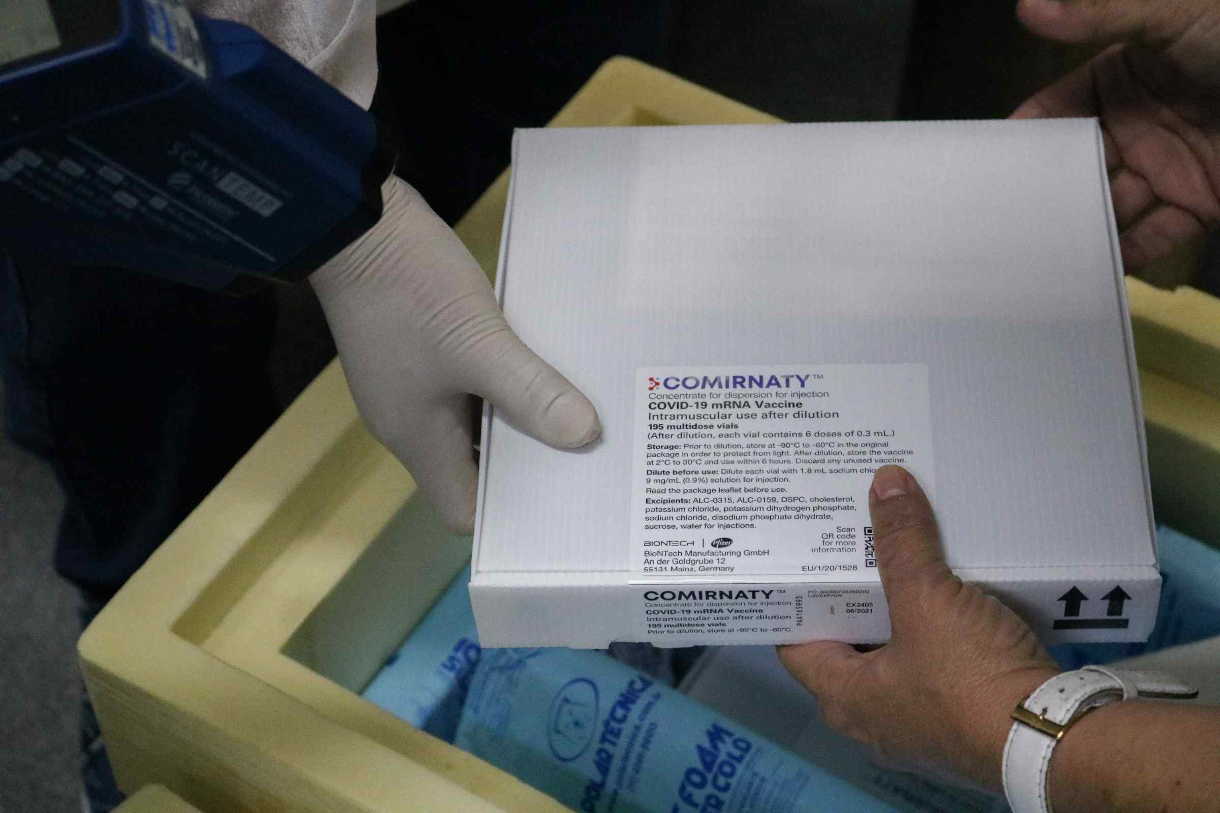 Amazonas recebe mais 19.890 doses de vacinas da Pfizer