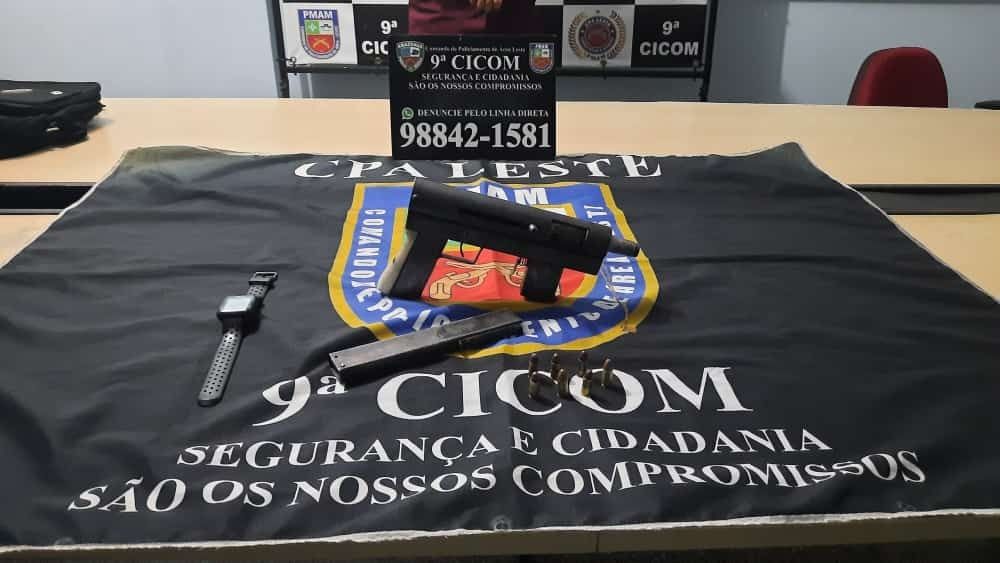 Polícia apreende adolescente com metralhadora em Manaus