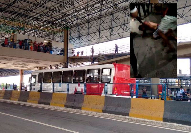 Homem é espancado após assediar passageira na linha 640