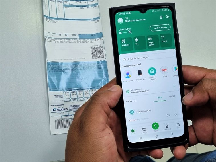 Em Manaus, conta de água já pode ser paga por meio do PicPay