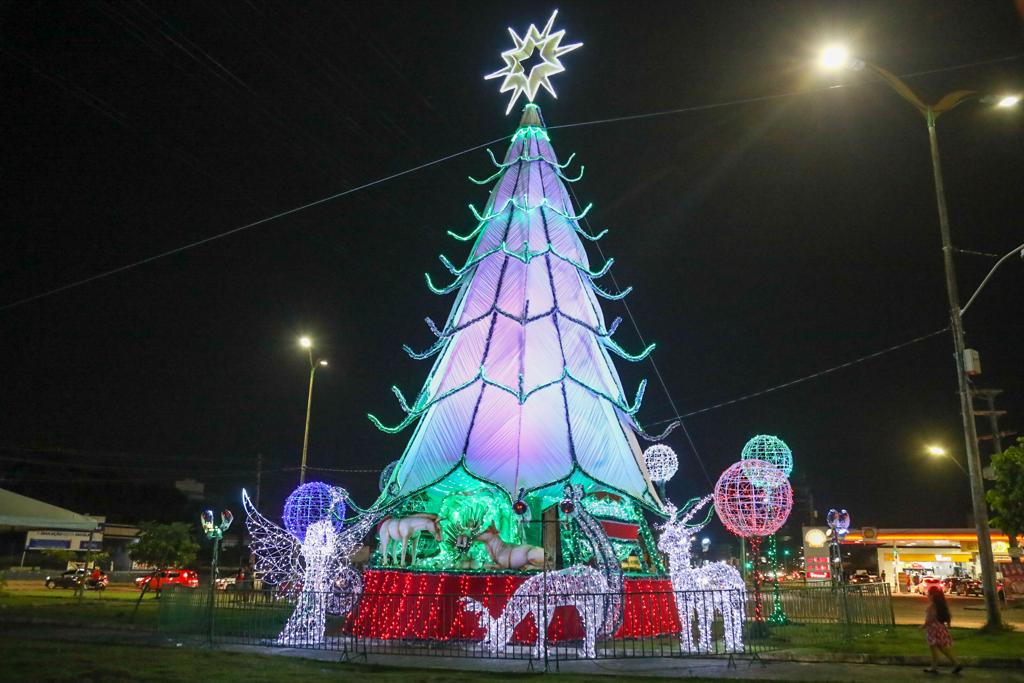 Prefeitura entrega árvore de Natal na bola do Produtor
