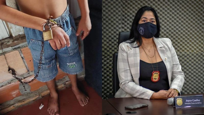 Pai deixava filho de 9 anos acorrentado em casa na zona Leste