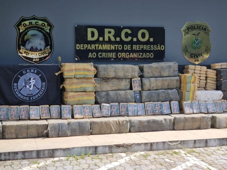 Polícia apreende drogas avaliadas em R$ 36 milhões no AM
