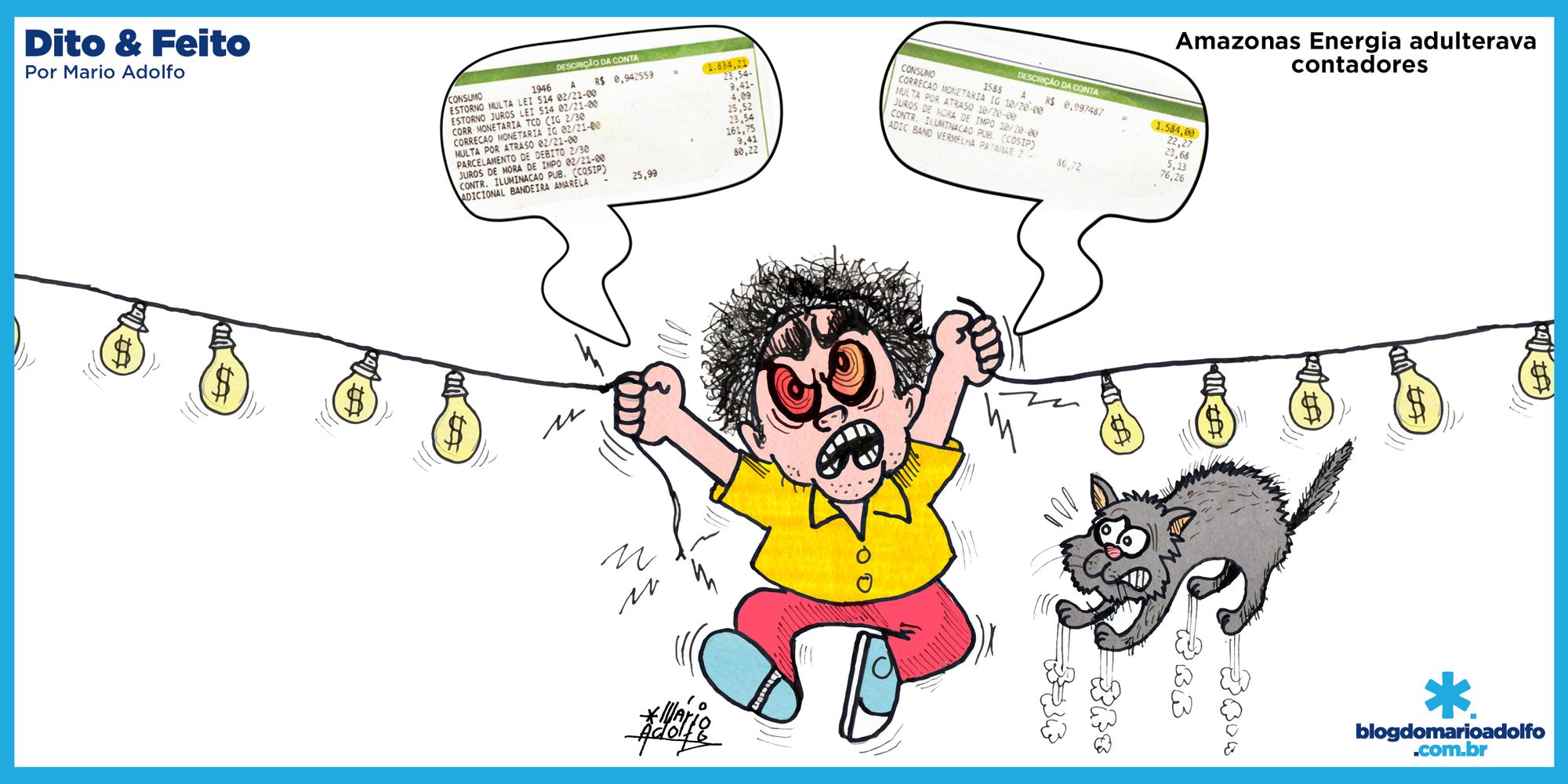 CAIU A MÁSCARA – Amazonas Energia usou 'gato para aumentar contas de luz em até 200%