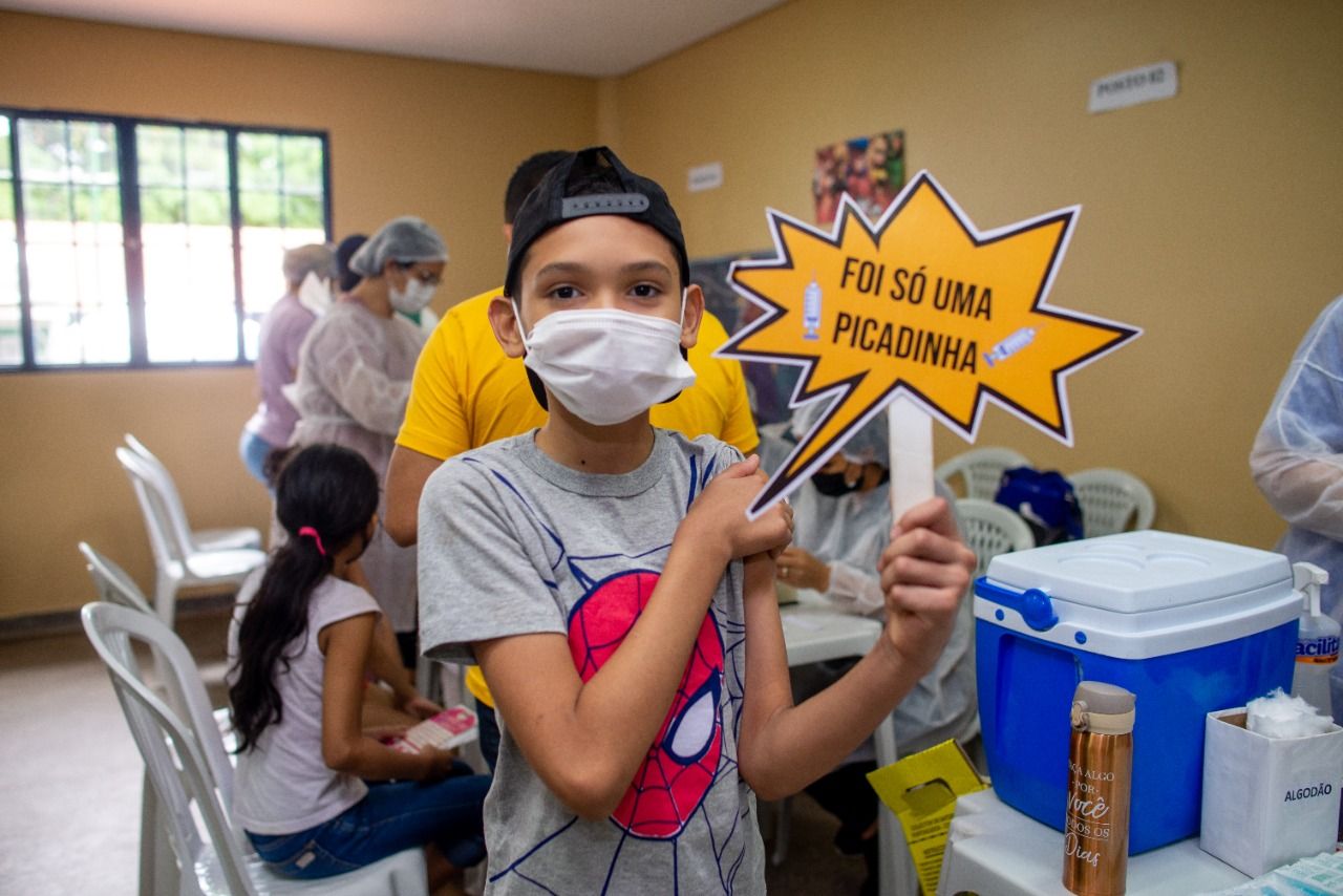Dia de Multivacinação mobiliza mais de 1 mil crianças em Manaus