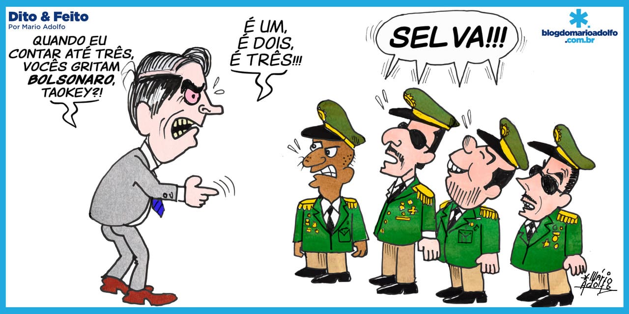 Dito & Feito - MILITARES, VOLTEM PARA O QUARTEL – Lula diz que vai tirar 8 mil militares do governo