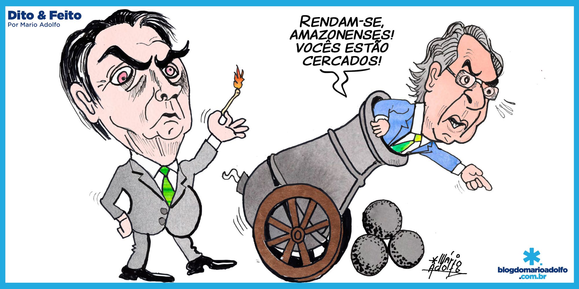 Dito & Feito - Guerra para defender  a Zona Franca dos bombardeios de Bolsonaro 'Putin'
