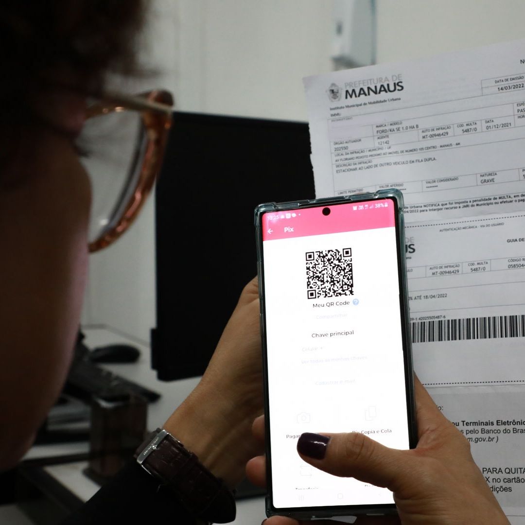 Multas de trânsito podem ser pagas via PIX em Manaus
