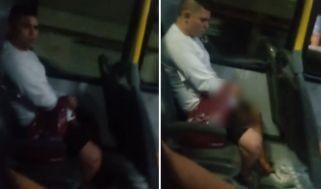 Homem é flagrado se masturbando dentro de ônibus em Manaus