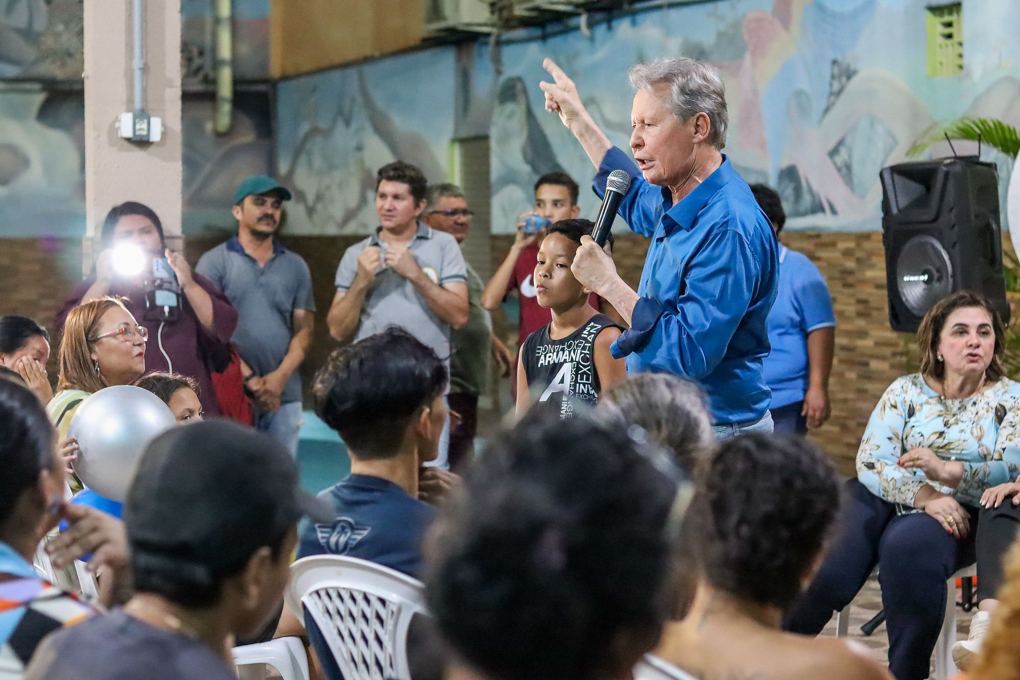 Arthur Neto visita o Jorge Teixeira e reúne lideranças do bairro