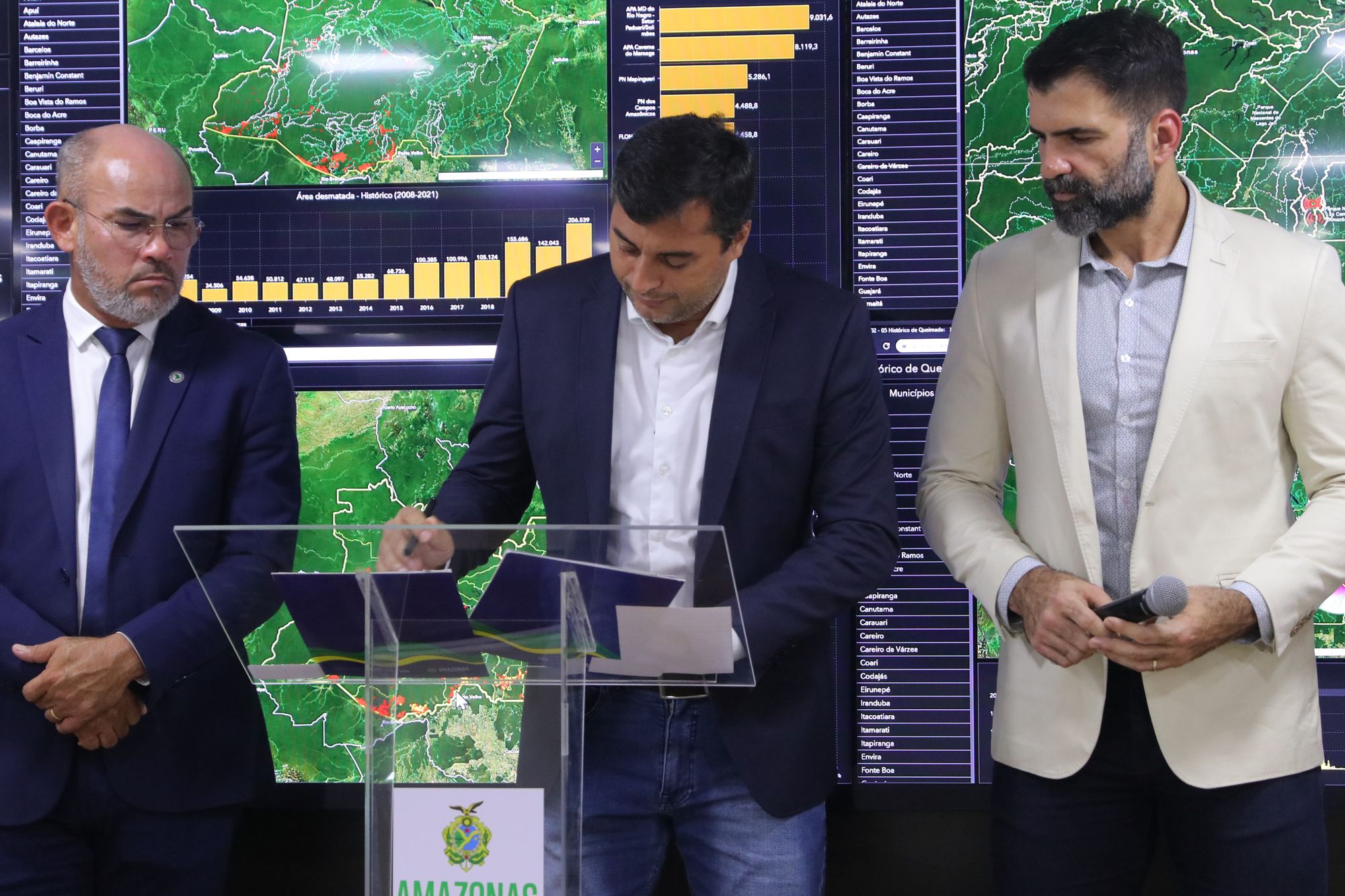 Wilson Lima dá poder de fiscalização ambiental para PM, PC e Bombeiros