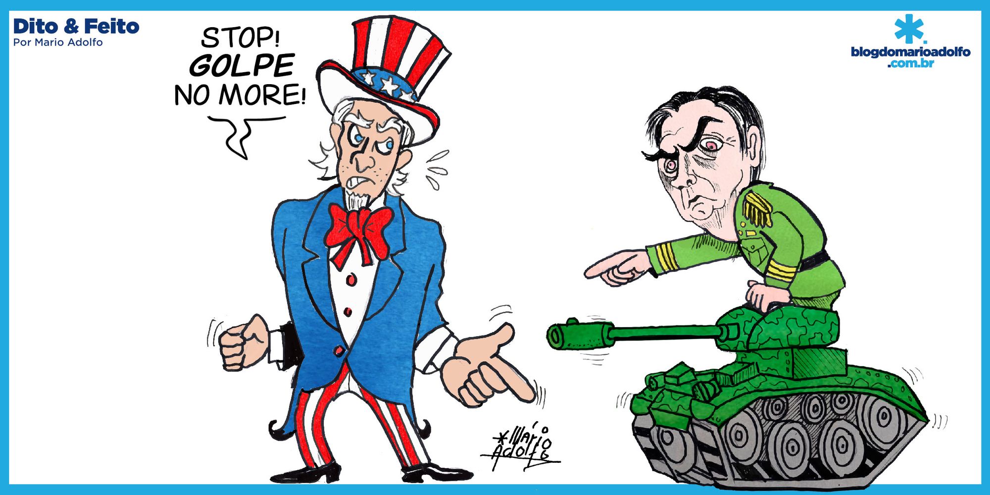 Dito & Feito - Tio Sam não cai na conversa fiada de Bolsonaro