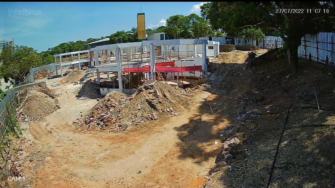 Câmeras de monitoramento 24 horas são instaladas nas obras do ‘Local Casa de Praia’