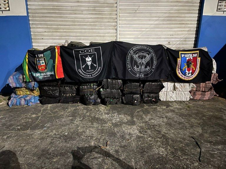 PF apreende duas toneladas de drogas no interior do Amazonas