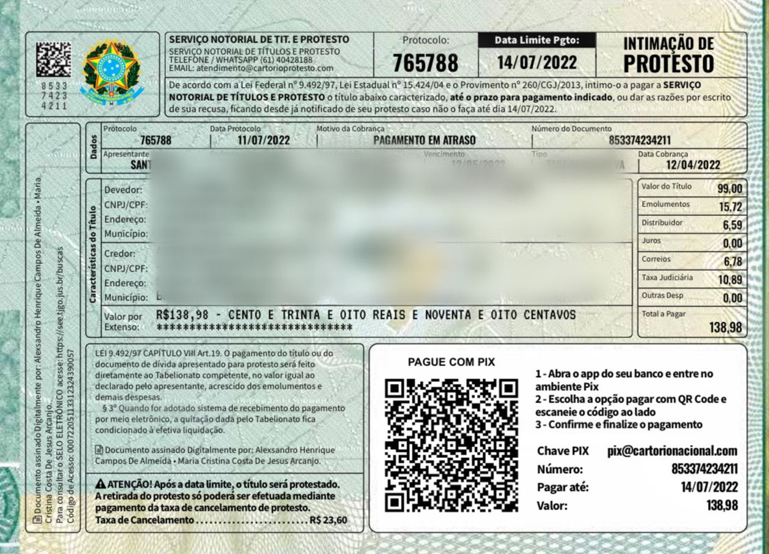 Cartórios do AM alertam sobre golpe de intimações falsas para pagamento de dívidas