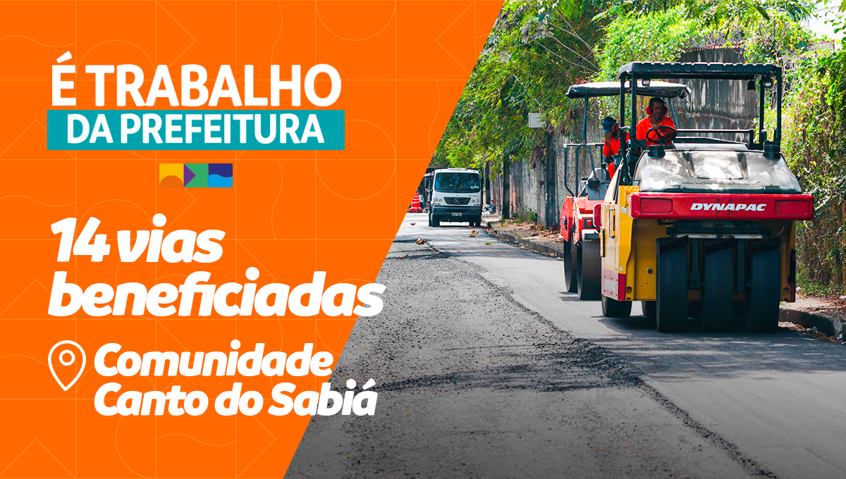Comunidade Canto do Sabiá ganha asfalto – É trabalho da prefeitura