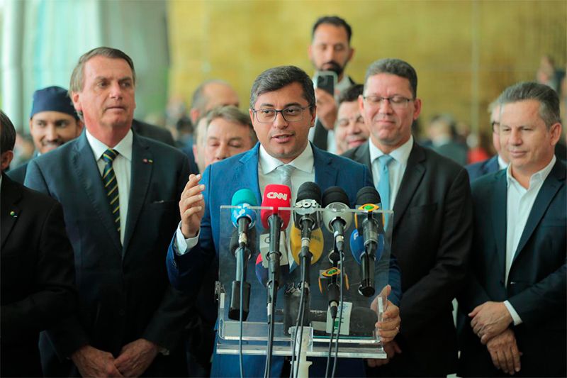 Wilson Lima reitera apoio a Bolsonaro em reunião de governadores