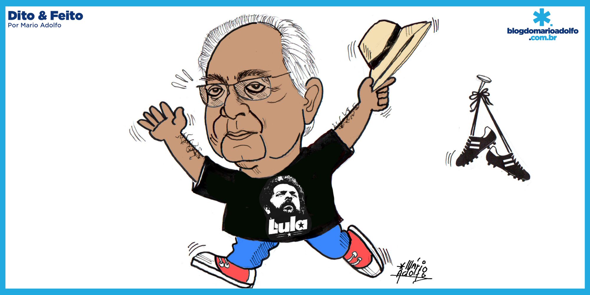 Dito & Feito -  Aos 82, Amazonino, enfim, pendura as chuteiras