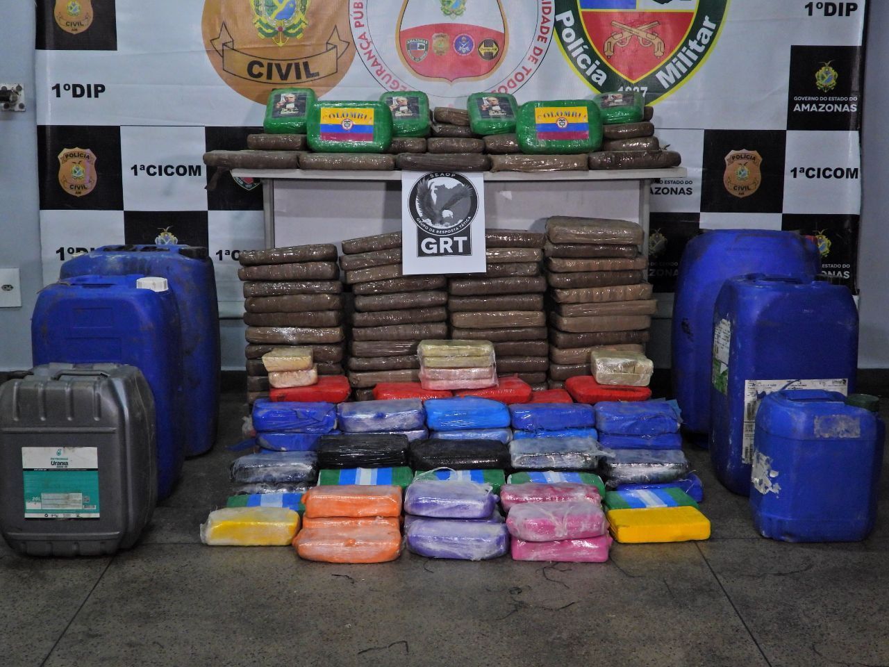 Segurança apreende mais de 20 toneladas de drogas no AM nos últimos dez meses