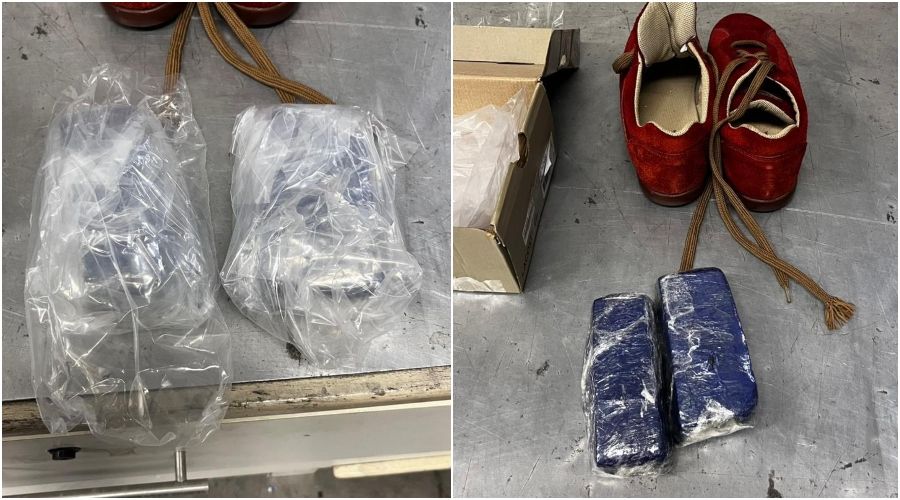 PF apreende drogas escondidas em sapatos no aeroporto de Manaus