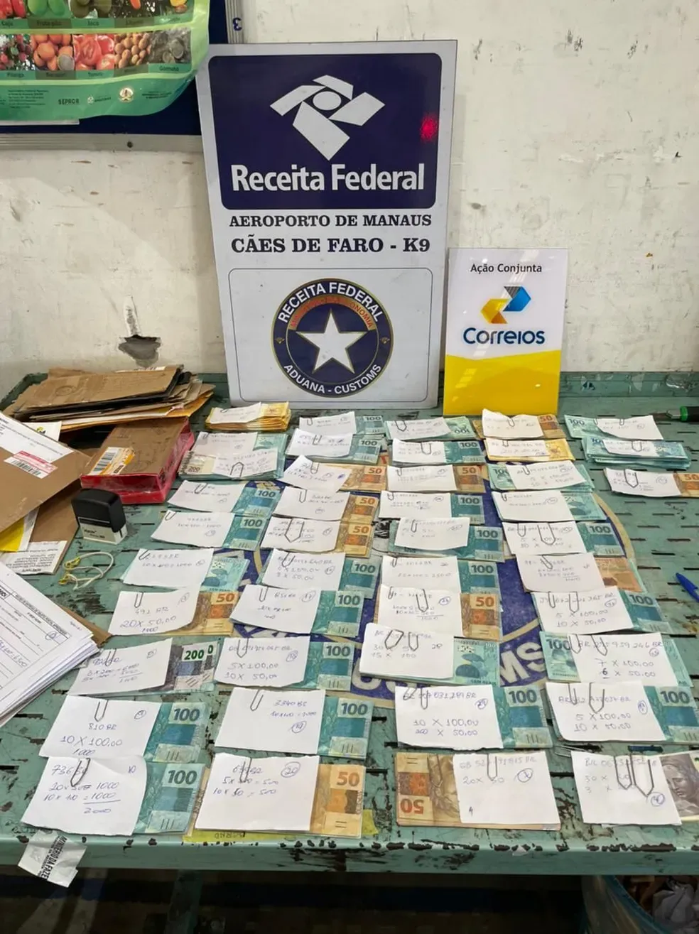 Receita apreende cerca de R$ 70 mil em dinheiro falso no AM