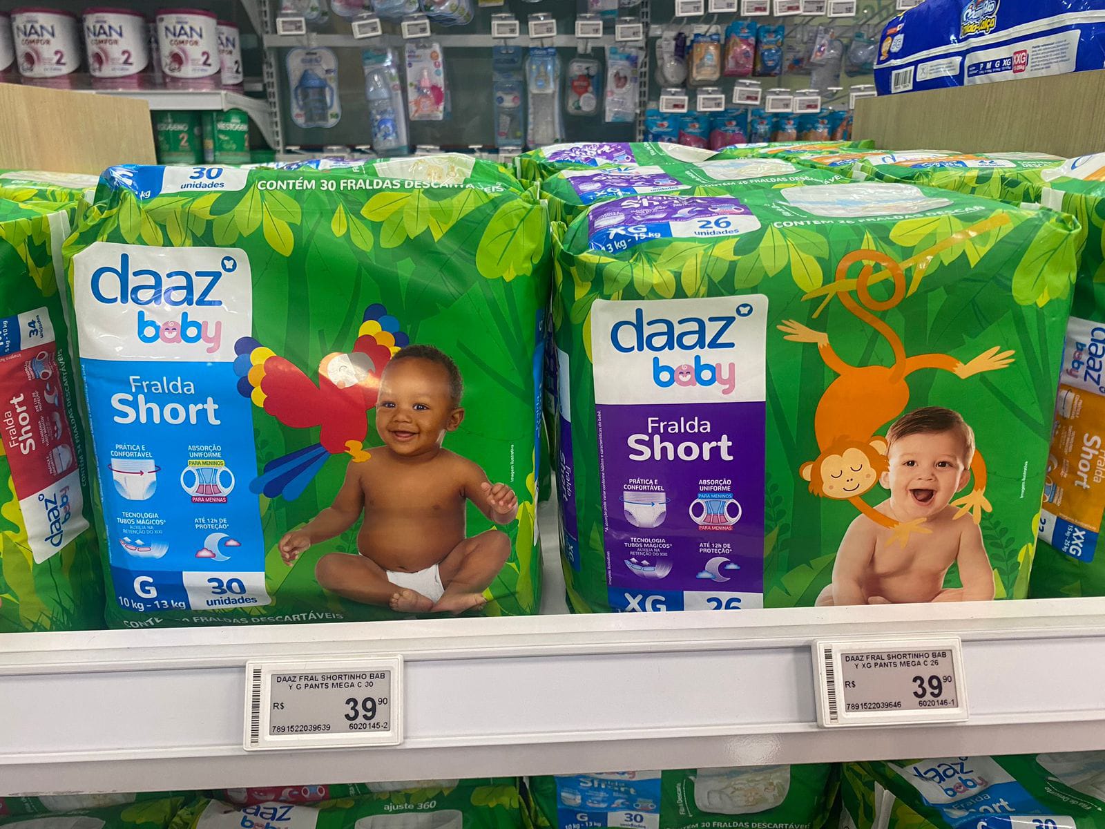 Fralda Daaz Baby começam a ser vendidas exclusivamente pela Bemol Farma