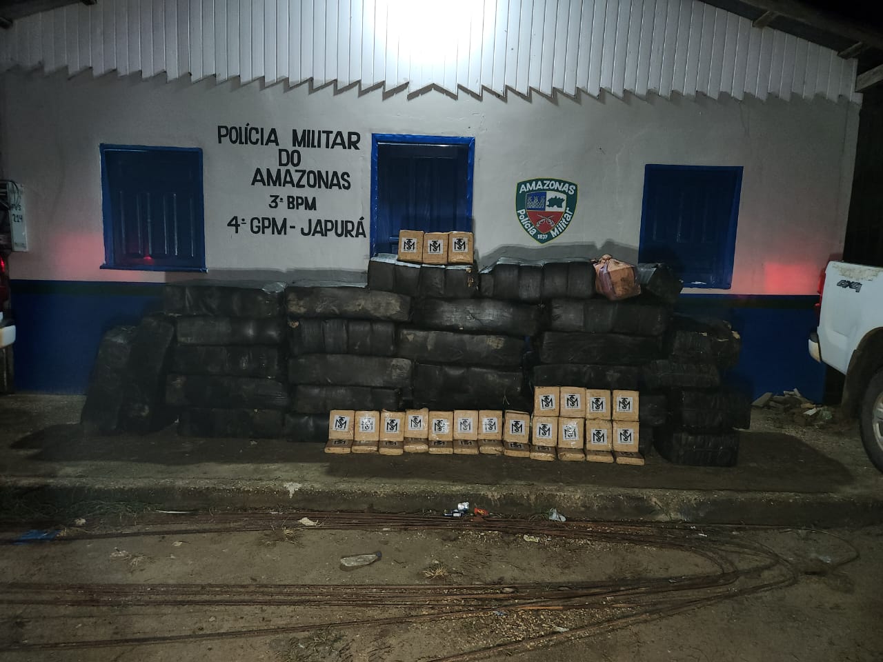 PM apreende 1,2 tonelada de skunk no Amazonas