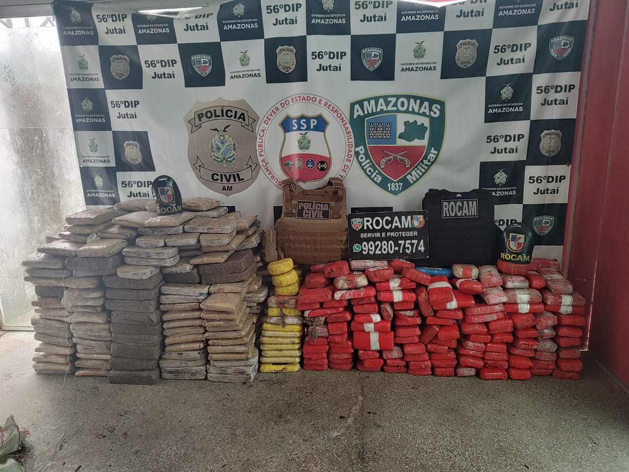 PC-AM e PMAM apreendem drogas avaliadas em mais de R$12 milhões