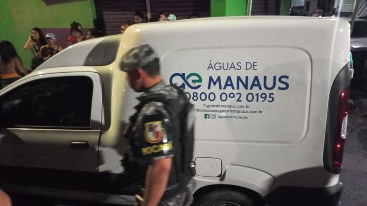 Bandidos roubaram carro da Águas de Manaus para fazer assaltos