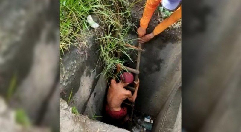 Idoso desaparece por oito dias e é achado com vida em bueiro