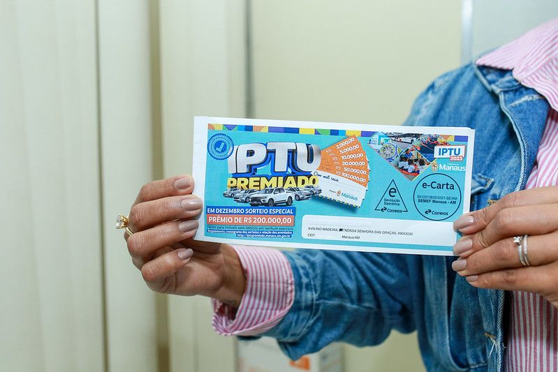 Prefeitura de Manaus prorroga vencimento do IPTU 2023 para o dia 31 de março
