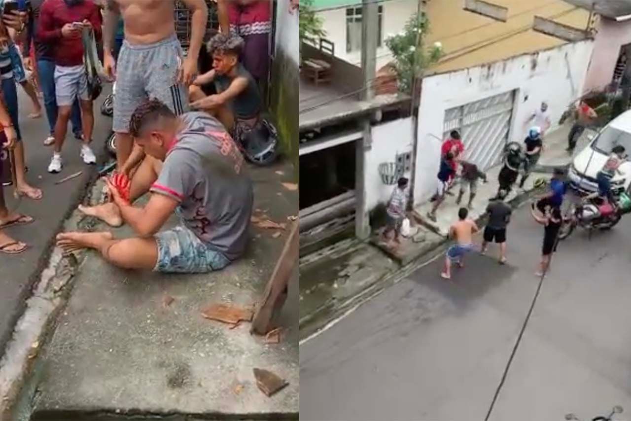 VÍDEO: Dupla é espancada após roubaR moradores no Ouro Verde