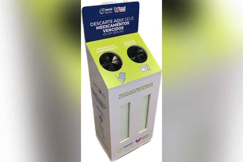 Bemol Farma disponibiliza seis pontos de descarte correto para medicamentos vencidos