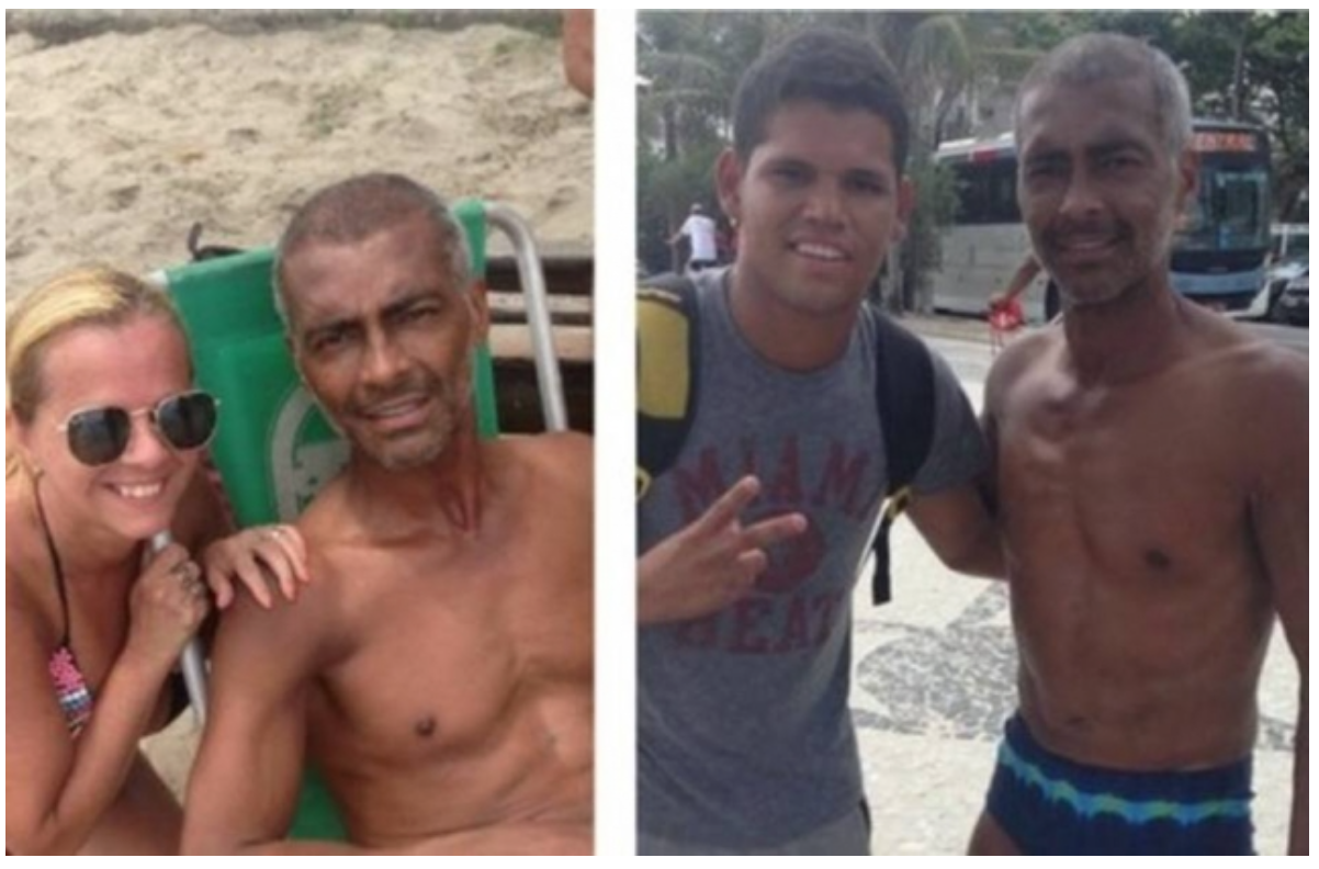 Magreza de Romário gera polêmica