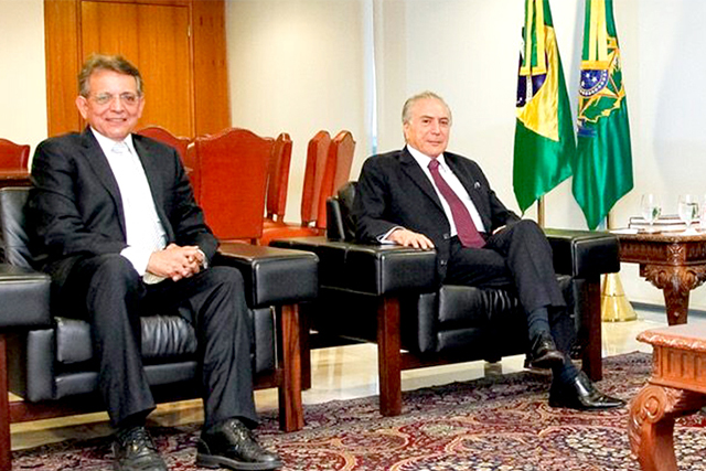 Pauderney esteve com Temer no domingo