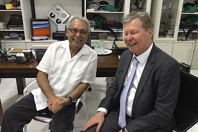 Encontro foi na casa de Amazonino no fim da tarde