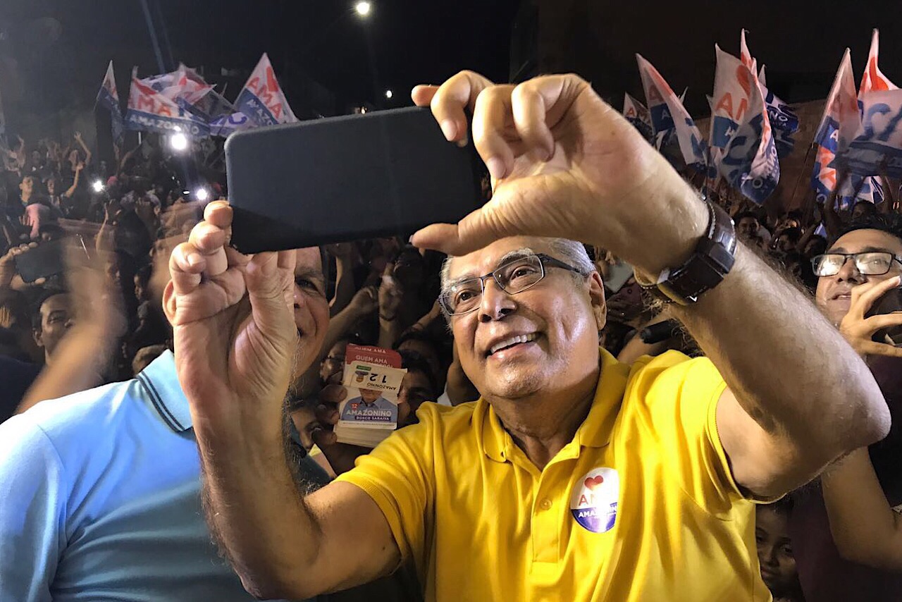 Pesquisa DMP coloca Amazonino 30 pontos na frente