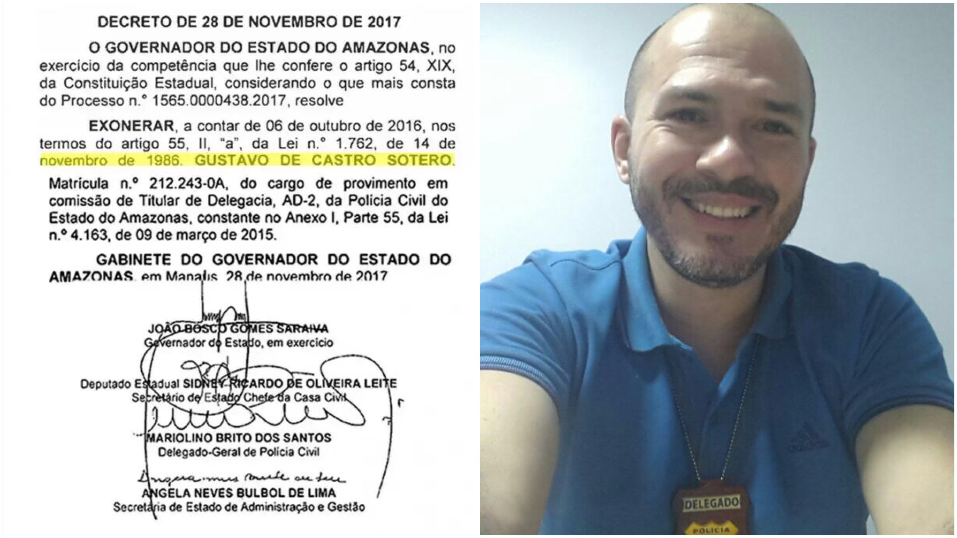 Gustavo Sotero não foi expulso da polícia. Entenda