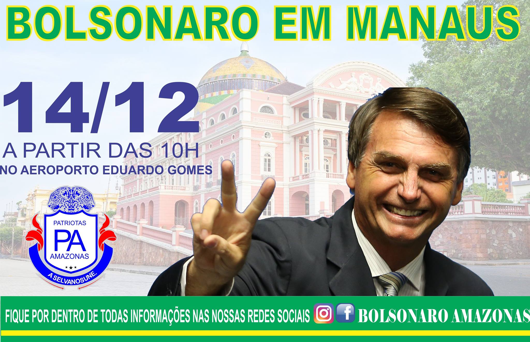 Grupo se mobiliza para receber Bolsonaro em Manaus